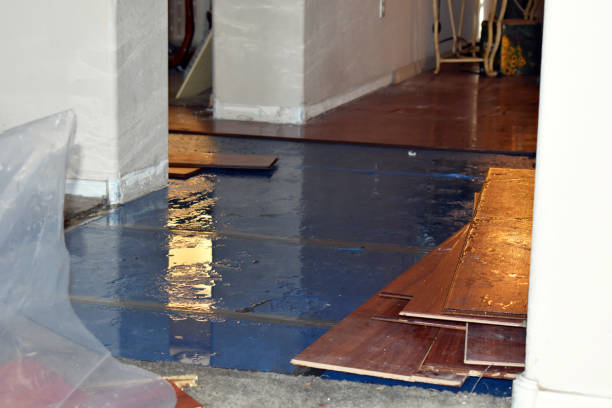 Professional Water Damage Restoration technician working in Bluejacket, OK